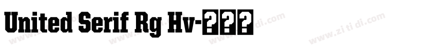 United Serif Rg Hv字体转换